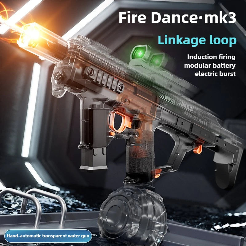 MK3 Simulation Shooting Flames Electric Water Gun