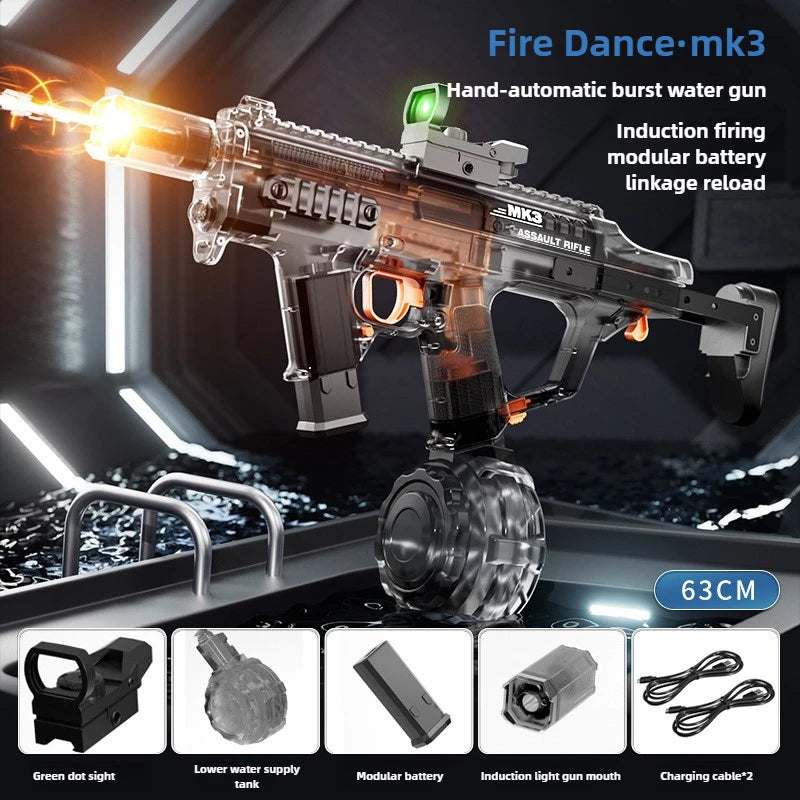 MK3 Simulation Shooting Flames Electric Water Gun